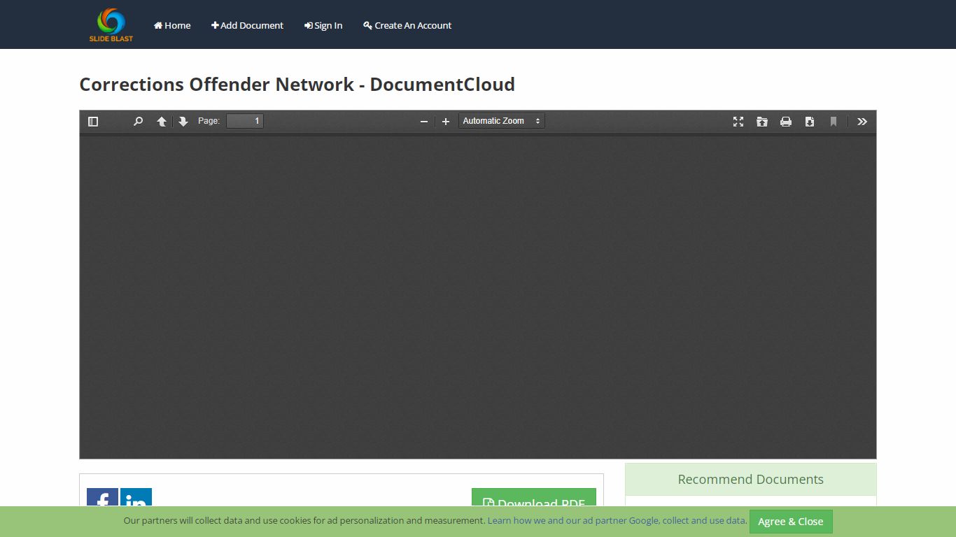 Corrections Offender Network - DocumentCloud | SLIDEBLAST.COM